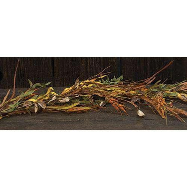 Fall Wheat & Grass Garland, 4ft - The Fox Decor